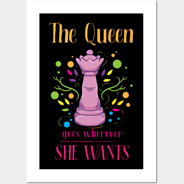 Chess Queen Chess Player Wall Art by CreativeGiftShop